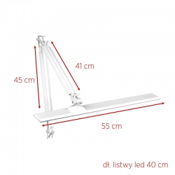 LAMPA LED NA BIURKO WARSZTATOWA WHITE