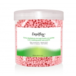 DEPILFLAX 100 WOSK TWARDY BEZPASKOWY DO DEPILACJI PEREŁKA 600G RÓŻOWY