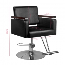 HAIR SYSTEM FOTEL FRYZJERSKI 0-189 CZARNY