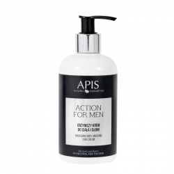 APIS Action for Men - Odżywczy krem do ciała i dłoni 300ml