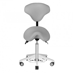 Taboret kosmetyczny Azzurro 037-F bump-up szary