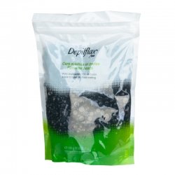 Depilflax 100 elastyczny wosk do depilacji o niskiej temperaturze topnienia perłowy negra czarny 1000 g