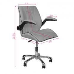 KRZESŁO KOSMETYCZNE 239B SZARE