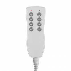 FOTEL KOSMETYCZNY ELEKTR. AZZURRO 877 OBROTOWY 4 SILN. BIAŁY