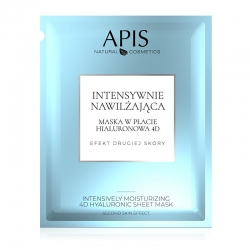 APIS Intensywnie nawilżająca maska w płacie hialuronowa 4D 20 g