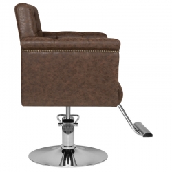 Hair System fotel fryzjerski HS48 brązowy