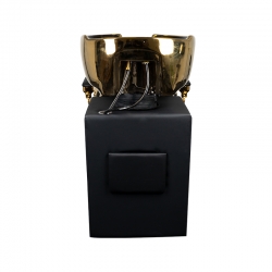 Gabbiano myjnia barberska Claudius Gold czarna