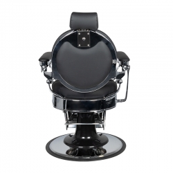 GABBIANO FOTEL BARBERSKI CLAUDIUS SILVER CZARNY