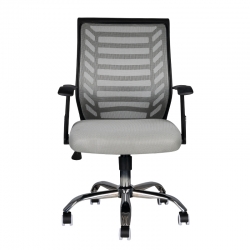FOTEL BIUROWY ECO COMFORT 02 CZARNO - SZARY