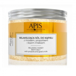 Apis bogactwo miodu, relaksująca sól do kąpieli z miodem i z kurkumą 650 g
