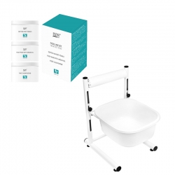 BRODZIK DO PEDICURE Z REGULOWANĄ WYSOKOŚCIĄ BIAŁY + SYIS PODO LINE SET