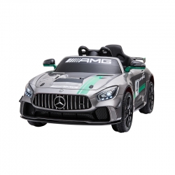 SAMOCHÓD NA AKUMULATOR MERCEDES-BENZ GT4 AMG SREBRNY