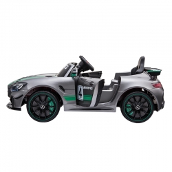 SAMOCHÓD NA AKUMULATOR MERCEDES-BENZ GT4 AMG SREBRNY