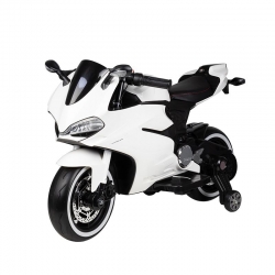 MOTOCYKL ŚCIGACZ NA AKUMULATOR SX1628 BIAŁY