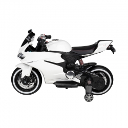MOTOCYKL ŚCIGACZ NA AKUMULATOR SX1628 BIAŁY