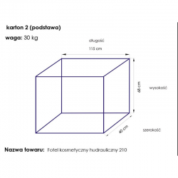 FOTEL KOSMETYCZNY HYD. CLASSIC 210 CZARNY