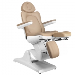 Fotel kosmetyczny do pedicure elektryczny Azzurro 870S 3 silniki Cappuccino