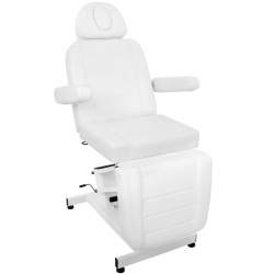 Fotel kosmetyczny elektr. Azzurro 705 1 siln. biały