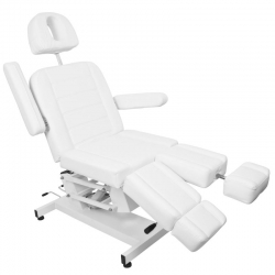 Fotel kosmetyczny elektryczny Azzurro 706 pedi 1 siln. biały V1