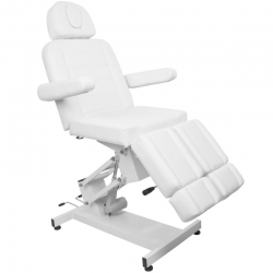 Fotel kosmetyczny elektryczny Azzurro 706 pedi 1 siln. biały V1