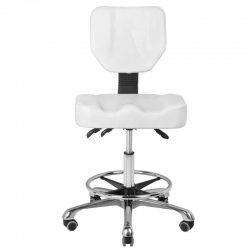 Taboret kosmetyczny A-4299 biały