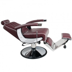 Fotel barberski Gabbiano Imperial bordowy
