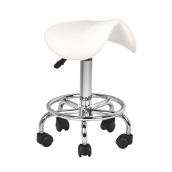 Taboret kosmetyczny 6010 biały