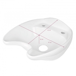 Misa ceramiczna do myjni fryzjerskiej Gabbiano biała