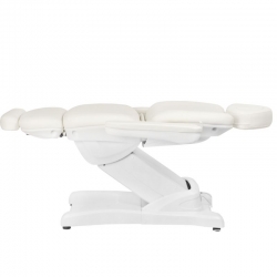 Fotel kosmetyczny elektr. Azzurro 871 4 siln. biały