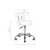 Taboret kosmetyczny do pedicure A-007 biały