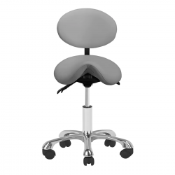 Taboret kosmetyczny 1025 szary Giovanni