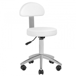 Fotel kosmetyczny elektryczny Sillon Lux 273b 3 silniki z taboretem 304 biały