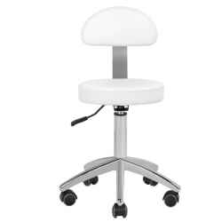 Fotel kosmetyczny elektryczny Sillon Lux 273b 3 silniki z taboretem 304 biały