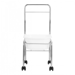 Brodzik do pedicure na kółkach chrom