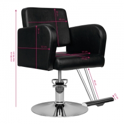 Fotel fryzjerski Hair System HS92 czarny