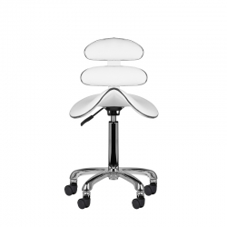 Taboret kosmetyczny roll speed AM-880 biały