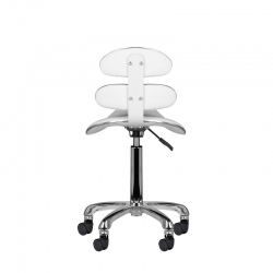 Taboret kosmetyczny roll speed AM-880 biały
