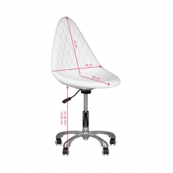 Taboret kosmetyczny 265 biały