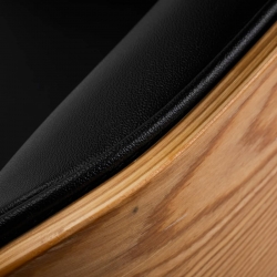 Fotel fryzjerski Gabbiano Florencja z regulowanym zagłówkiem czarny