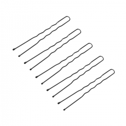 Kokówki fryzjerskie do włosów E-65 300 szt. 6 cm czarne