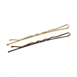 Wsuwki fryzjerskie do włosów E-64 36 szt. 6 cm złote