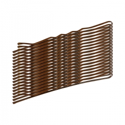 Wsuwki fryzjerskie do włosów E-64 36 szt. 6 cm złote