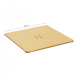 Podstawa do fotela fryzjerskiego kwadratowa złota L009