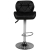 Hoker barowy M01 pikowany regulowany czarny