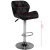 Hoker barowy M01 pikowany regulowany czarny