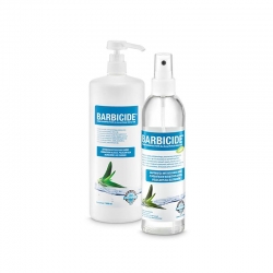 Barbicide - zestaw Barbicide Hand Disinfecttion do dezynfekcji rąk i skóry 1000 ml + 250 ml
