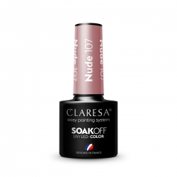 CLARESA Lakier hybrydowy NUDE 107 -5g