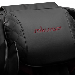 Fotel masujący Sakura Standard 801 czarno-czerwony