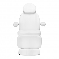 Fotel kosmetyczny do pedicure elektryczny Sillon Classic 4 silniki z kołyską biały