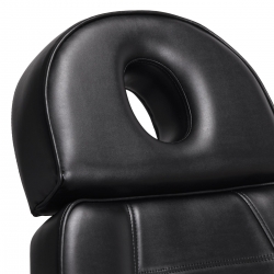 Fotel kosmetyczny elektryczny Sillon Lux 273b 3 silniki z taboretem 304 czarny